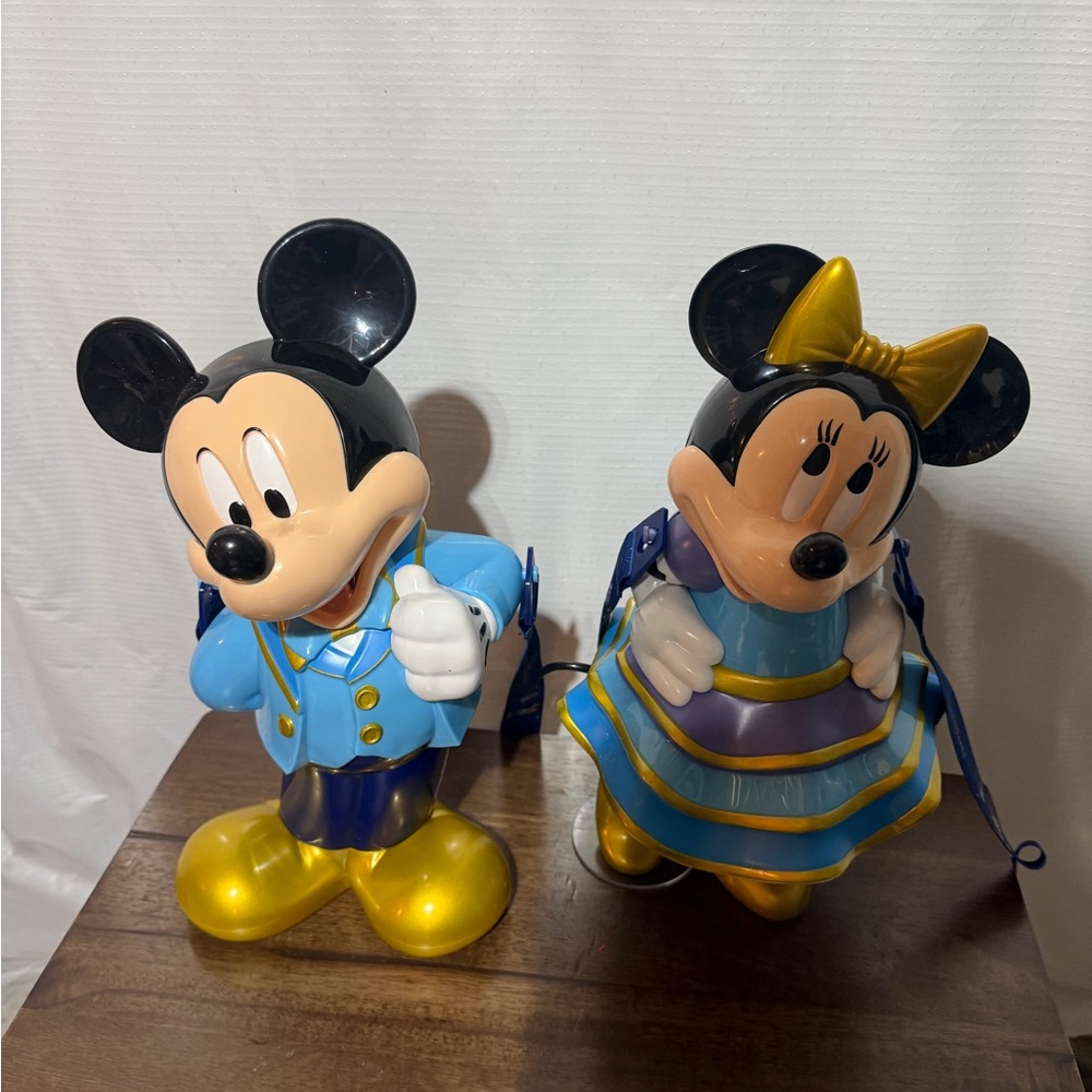 Disney Mickey and Minnie Mouse 50th Anniversary Popcorn Bucket & Sipper